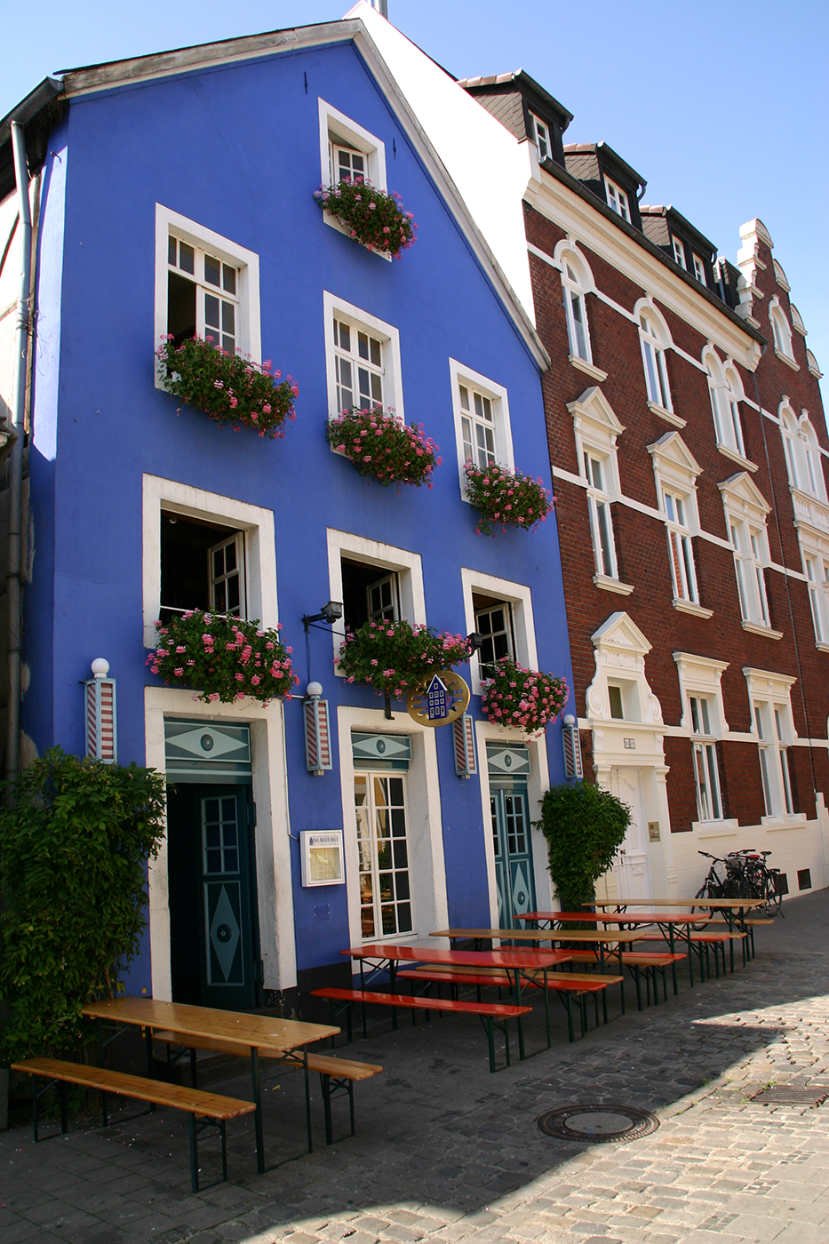 Eingang- Das Blaue Haus Münster